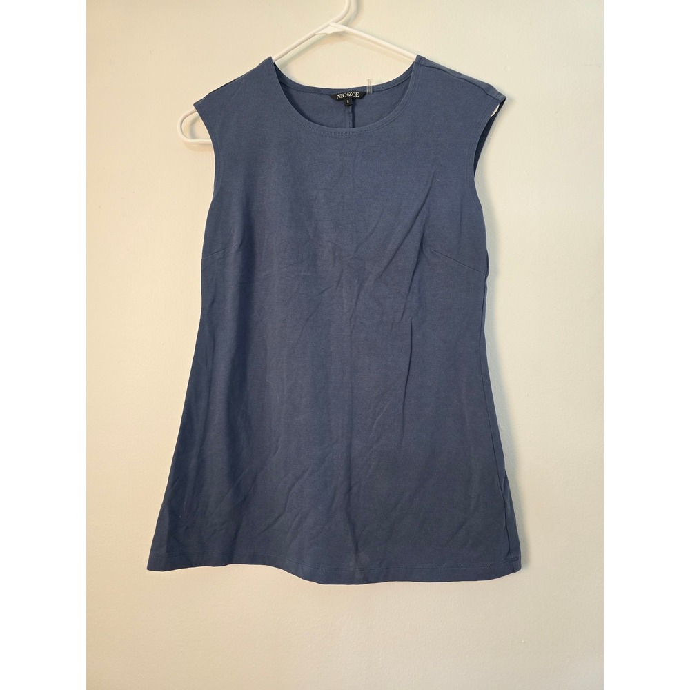 NIC ZOE Tank Sleeveless Top Womens Small Blue